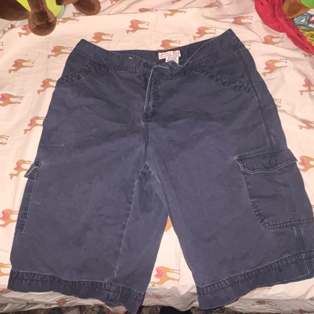 Men's Versatile Blue Cargo Shorts